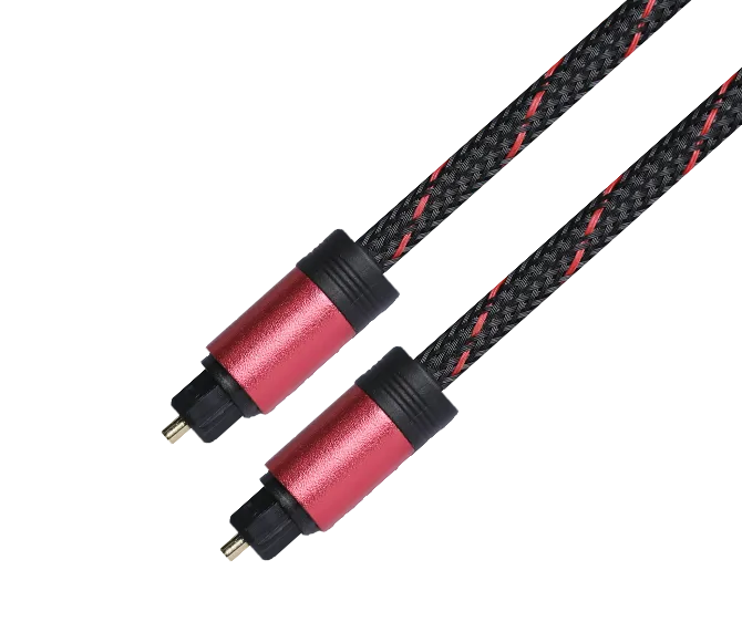 铝壳+彩色编网 方对方数字光纤音频线 SPDIF/OPTICAL光纤线音响功放